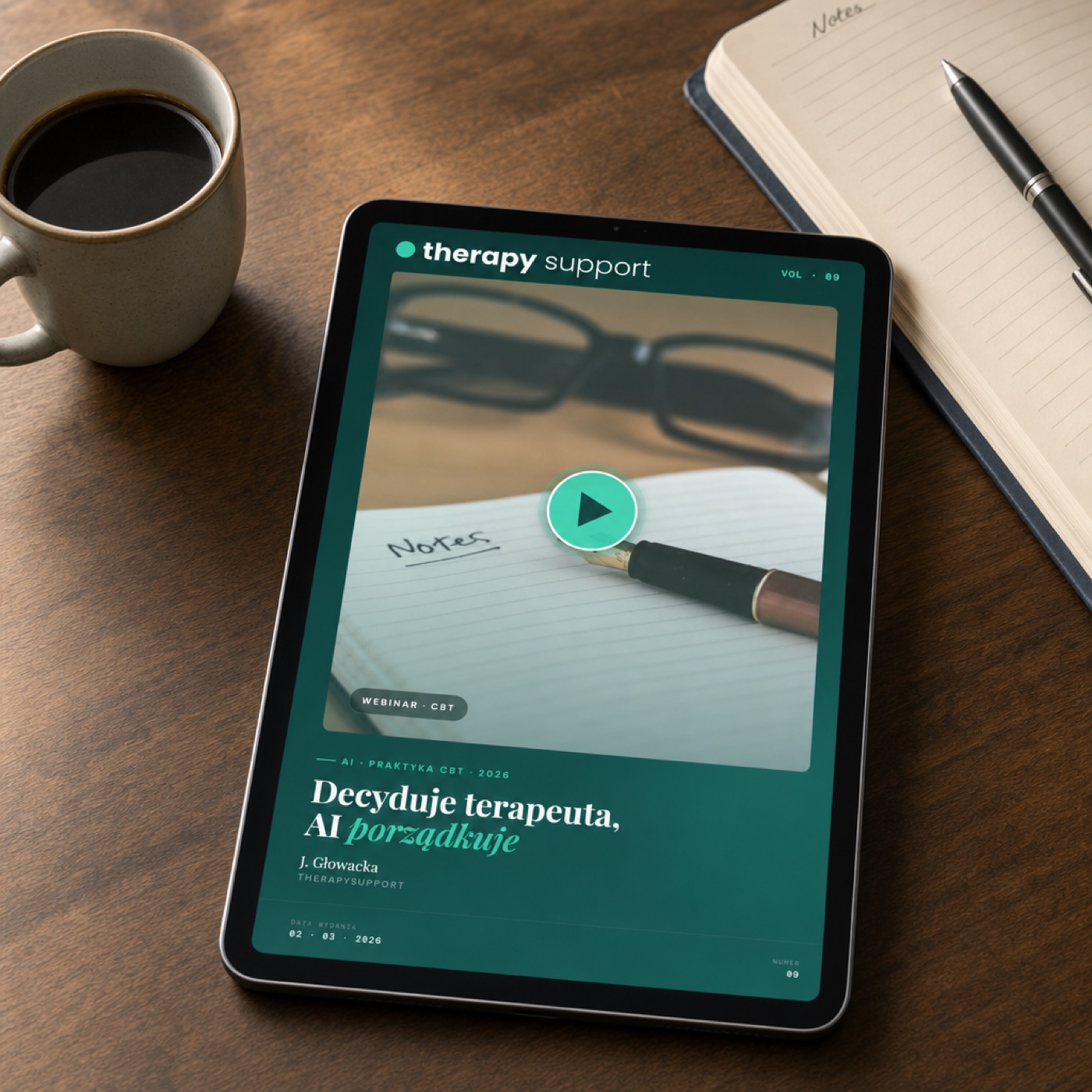 Decyduje terapeuta, AI porządkuje – w praktyce CBT